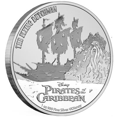 Niue: Disney Piraci z Karaibów - Latający Holender 1 uncja Srebra 2021
