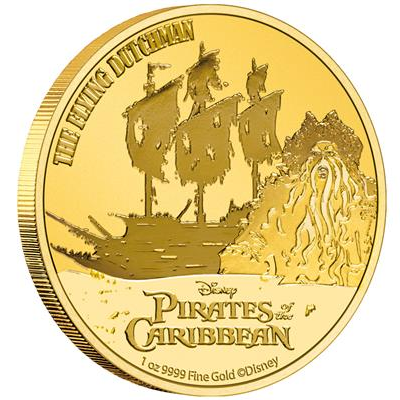 Niue: Disney Piraci z Karaibów - Latający Holender 1 uncja Złota 2021