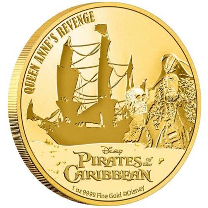 Niue: Disney Piraci z Karaibów - Queen Anne's Revenge 1 uncja Złota 2022