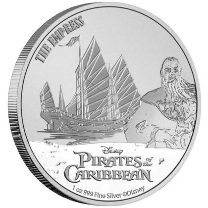 Niue: Disney Piraci z Karaibów - The Empress Kapitan Sao Feng 1 uncja Srebra 2021