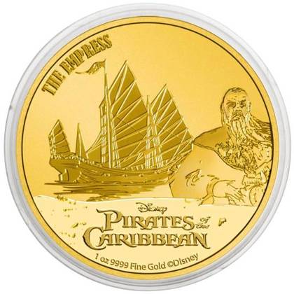 Niue: Disney Piraci z Karaibów - The Empress Kapitan Sao Feng 1 uncja Złota 2021