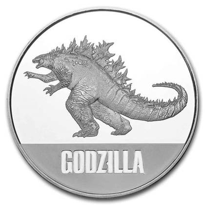 Niue: Godzilla 1 uncja Srebra 2021 Slab