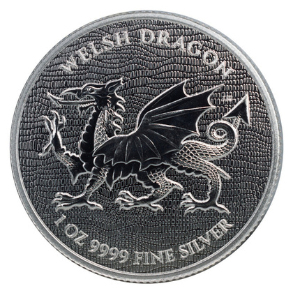 Niue: Heraldic - Welsh Dragon 1 uncja Srebra 2022
