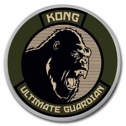Niue: King Kong 1 uncja Srebra 2021 Kolorowany