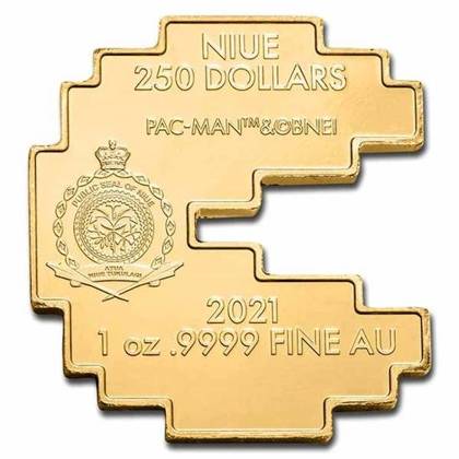 Niue: PAC-MAN 1 uncja Złota 2021