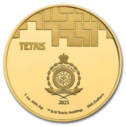 Niue: Tetris 1 uncja Złota 2021
