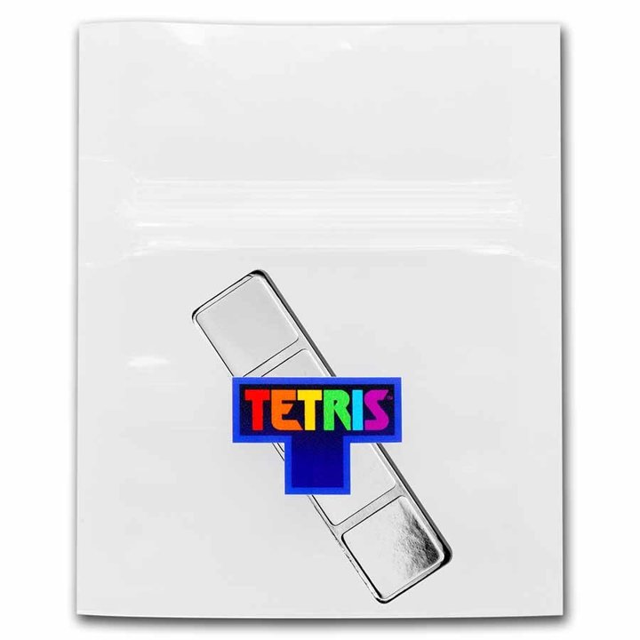 Niue: Tetris - I-Tetrimino Block 1 uncja Srebra 2023