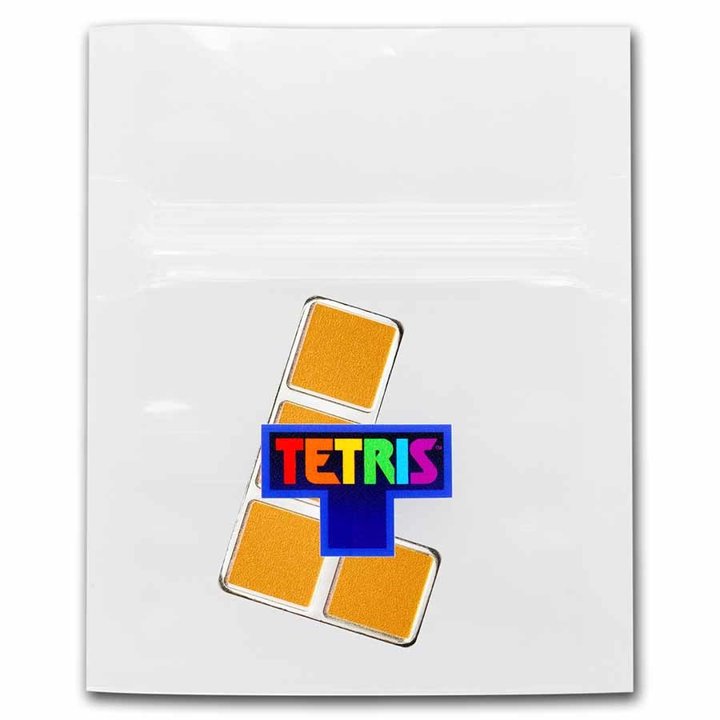 Niue: Tetris - L-Tetrimino Block kolorowany 1 uncja Srebra 2023