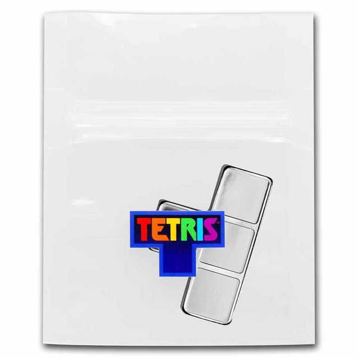 Niue: Tetris -T-Tetrimino Block 1 uncja Srebra 2023