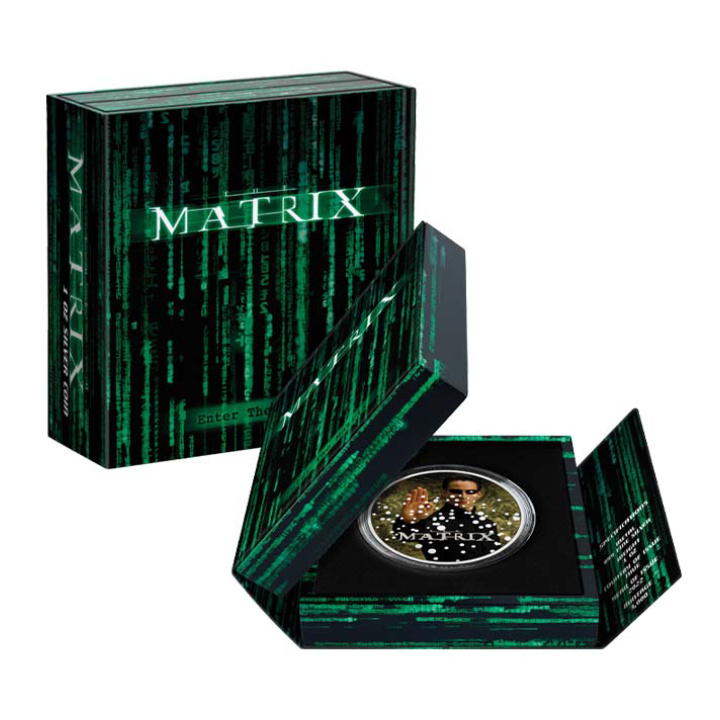 Niue: The Matrix - Enter The Matrix kolorowany 1 uncja Srebra 2022 Proof
