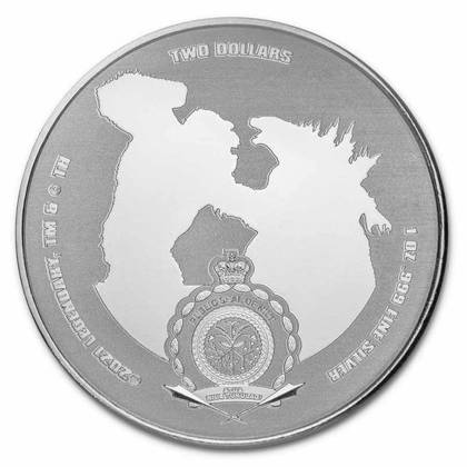 Niue: Zestaw 2 srebrnych monet Godzilla vs. Kong kolorowany 2021 