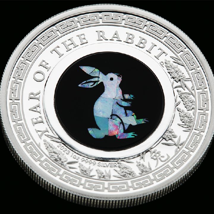 Perth Mint: Lunar III - Rok Królika 1 uncja Srebra 2023 Proof Opal