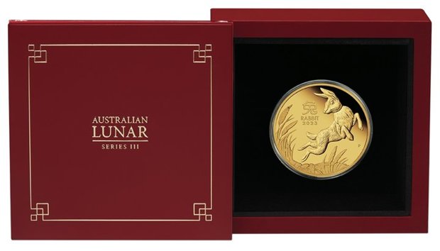 Perth Mint: Lunar III - Rok Królika 1 uncja Złota 2023 Proof