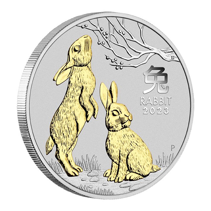 Perth Mint: Lunar III - Rok Królika: Zestaw 3 monet 3 x 1 uncja Srebra 2023