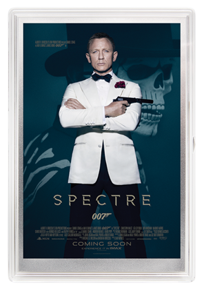 Plakat filmowy: 007 James Bond - Spectre 5 gramów Srebra 2020 (Srebrna Folia)
