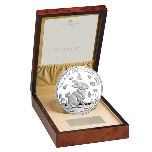 Royal Mint Lunar: Rok Królika 1000 gramów Srebra 2023 Proof
