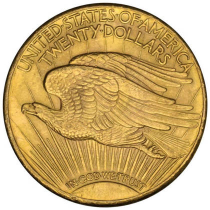 Saint-Gaudens Gold Double Eagle 20 Dollars Różne Roczniki Stan 2