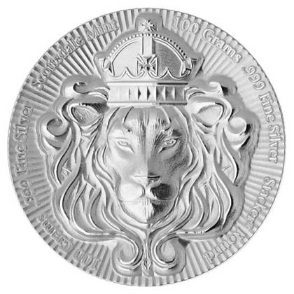Scottsdale Mint Lion Stacker 100 gramów Srebra Round