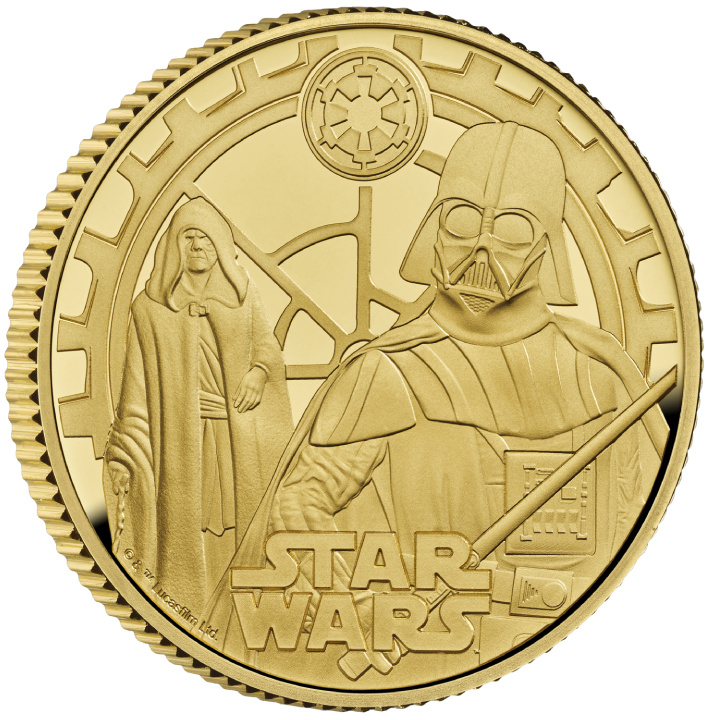 Star Wars: Darth Vader & Emperor Palpatine 1/4 uncji Złota 2023 Proof