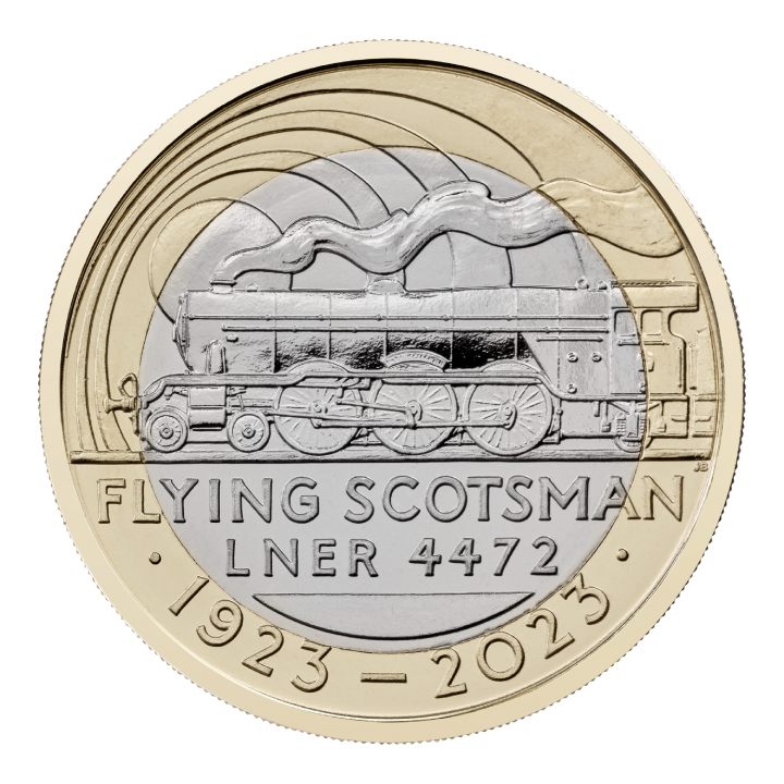 The Centenary of the Flying Scotsman £2 Miedzionikiel 2023 