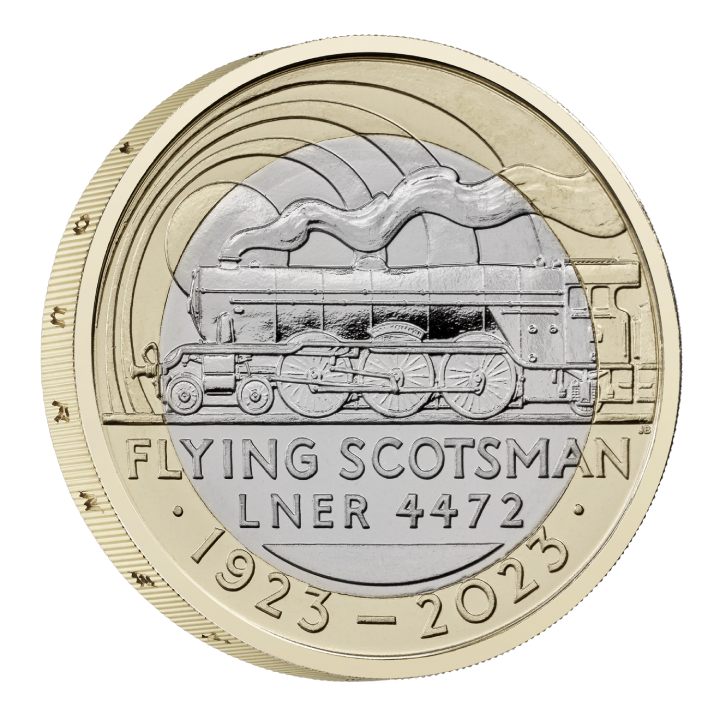The Centenary of the Flying Scotsman £2 Miedzionikiel 2023 