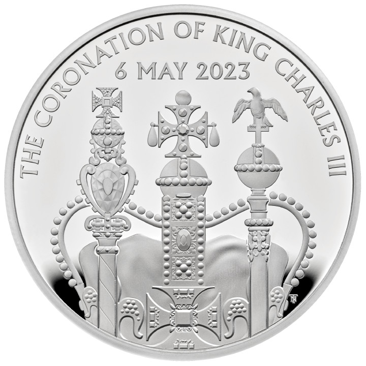 The Coronation of His Majesty King Charles III £5 Srebro 2023 Proof Piedfort