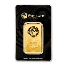The Perth Mint: Sztabka 50 gramów Złota LBMA