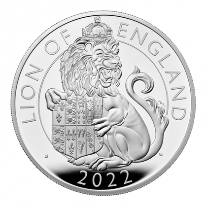 The Royal Tudor Beasts: Lion of England 10 uncji Srebra 2022 Proof