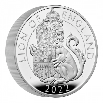 The Royal Tudor Beasts: Lion of England 10 uncji Srebra 2022 Proof