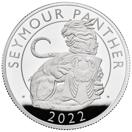 The Royal Tudor Beasts: Seymour Panther 2 uncje Srebra 2022 Proof 