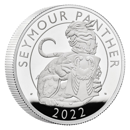 The Royal Tudor Beasts: Seymour Panther 2 uncje Srebra 2022 Proof 