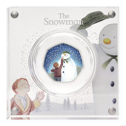 The Snowman kolorowany Srebro 2021 Proof 