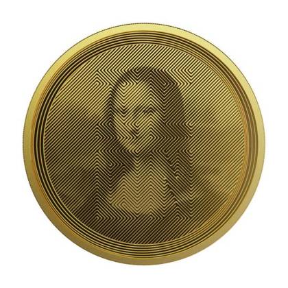 Tokelau: Icon Mona Lisa 1 uncja Złota 2021 Prooflike