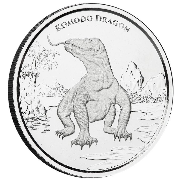 Tokelau: Komodo Dragon 1 uncja Srebra 2022 