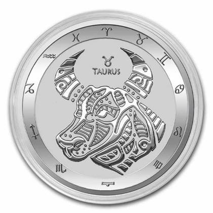 Tokelau: Zodiac Series - Byk 1 uncja Srebra 2022