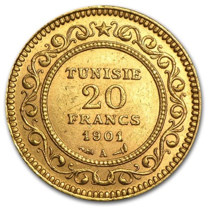 Tunezja, 20 Franków Różne roczniki 