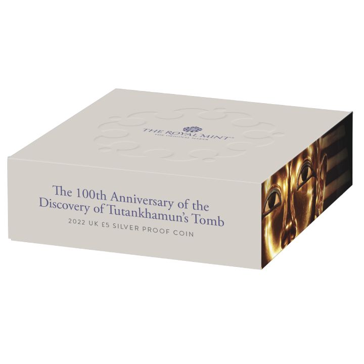 Tutankhamun Discovery 100. rocznica £5 Srebro 2022 Proof 
