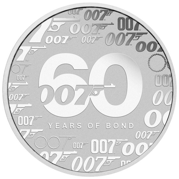 Tuvalu: James Bond 60. rocznica 1 uncja Srebra 2022 (moneta w karcie)