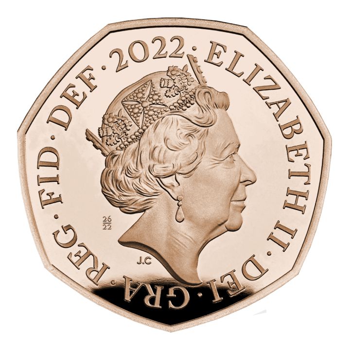 Zestaw 10 monet Her Majesty Queen Elizabeth Złoto 2022 Proof