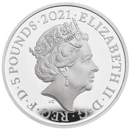 Zestaw 13 srebrnych monet Wielka Brytania 2021 Proof
