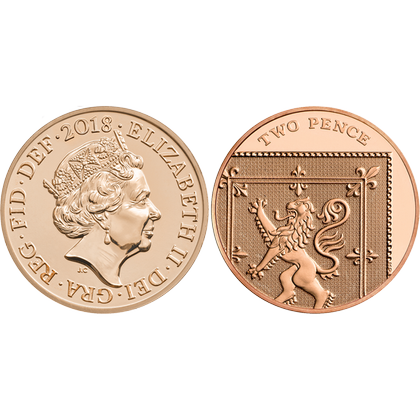 Zestaw 14 srebrnych monet Wielka Brytania 2018 Proof
