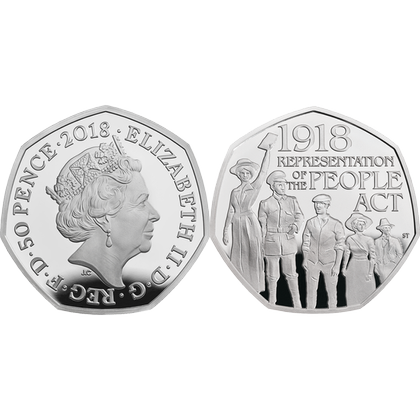 Zestaw 14 srebrnych monet Wielka Brytania 2018 Proof