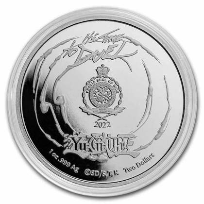 Zestaw 2 monet Niue: Yu-Gi-Oh! Joey, Red-Eyes Dragon kolorowany - 25. rocznica 2 x 1 uncja Srebra 2022 