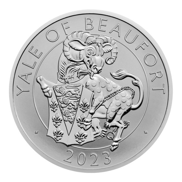 Zestaw 2 monet The Royal Tudor Beasts: The Yale of Beaufort 2 x 1 uncja 2023 Proof
