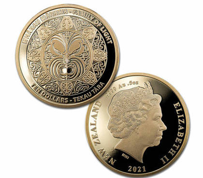 Zestaw 2 monet Whanau Marama - Family of Light 2 x 1/2 uncji Złota 2021 Proof