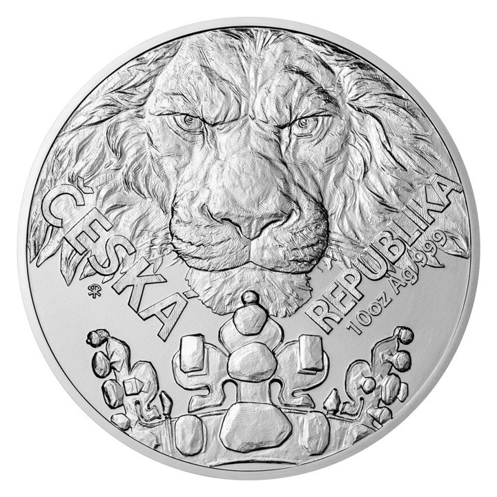 Zestaw 5 monet Niue: Czech Lion Srebro 2023 
