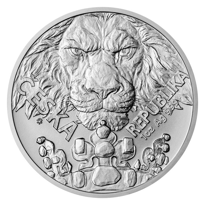Zestaw 5 monet Niue: Czech Lion Srebro 2023 