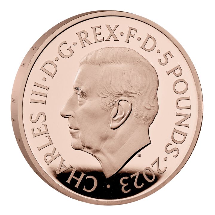 Zestaw 5 monet Wielka Brytania Złoto 2023 Proof Commemorative Coin