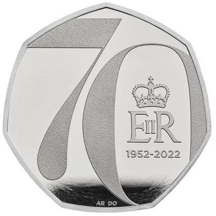 Zestaw 5 platynowych monet Wielka Brytania 2022 Proof Commemorative Coin