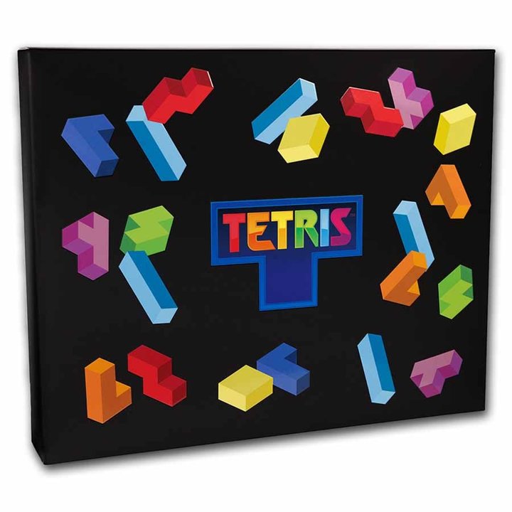 Zestaw 7 monet Niue: Tetris - Tetrimino Shapes kolorowany 7 x 1 uncja Srebra 2023